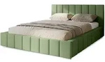 Marpur Polsterbett, Gr&uuml;n, Metall, 140x200 cm, Oeko-Tex&reg; Standard 100, Schlafzimmer,