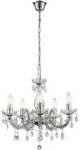 Globo Lighting Kronleuchter, Silber, Metall, 44x128x44 cm, Lampen & Leuchten,