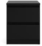 ebuy24 Nachtschrank, Schwarz, Holzwerkstoff, 40x50x50 cm, Schlafzimmer,...