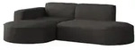 Fun M&ouml;bel Ecksofa, Anthrazit, Textil, Ottomane links, 236x165 cm, Wohnzimmer,...