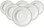 Ritzenhoff Breker Teeuntertassen, Grau, Keramik, Rund, Kaffee & Tee, Tassen,