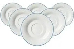 Ritzenhoff Breker Teeuntertassen, Blau, Keramik, Rund, Kaffee & Tee, Tassen,