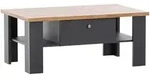 Mid.you Couchtisch, Anthrazit, Eiche Wotan, Holzwerkstoff, 2 Schublade(n)...