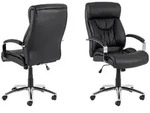Mid.you Chefsessel, Schwarz, Metall, Textil, 64.5x120x83 cm, Sitzfl&auml;che 360&deg;