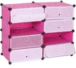 MCW Schuhschrank, Altrosa, Kunststoff, 92x73x36 cm, Garderobe,...