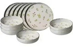 Ritzenhoff Breker Tafelservice, Mehrfarbig, Keramik, 12-teilig, Rund, 2x2x2 cm, Essen