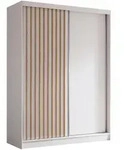 Altdecor Kleiderschrank, Wei&szlig;, Eiche Artisan, Holzwerkstoff, 160x216x61 cm,