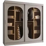 Mirjan24 Schwebet&uuml;renschrank, Kaschmir, Kunststoff, 2 Schubladen, Rechteckig,