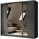 Altdecor Kleiderschrank, Grau, Holzwerkstoff, 240x216x61 cm, Schlafzimmer,