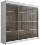 Altdecor Kleiderschrank, Wei&szlig;, Grau, Holzwerkstoff, 250x215x61 cm,...