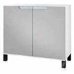 Vladon Kommode, Greige, Holzwerkstoff, 92.5x84.5x35 cm, Wohnzimmer, Kommoden &