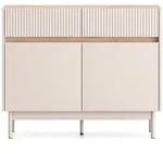 Selsey Sideboard, Taupe, Metall, 4 F&auml;cher, 2 Schubladen, Rechteckig, 104x85x40...