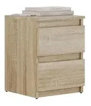 Lookway Nachttisch, Sonoma Eiche, Holzwerkstoff, 30x40x30 cm, Schlafzimmer,