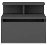 Calicosy H&auml;ngender, Anthrazit, Holzwerkstoff, 31.9x35x48 cm, Schlafzimmer,