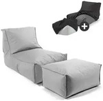 Mokebo Outdoor, Grau, Textil, 60x65x95 cm, Oeko-Tex&reg;, Gartenm&ouml;bel,