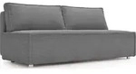 WFL Group Schlafsofa, Grau, Metall, 3-Sitzer, 200x89x100 cm, Wohnzimmer, Sofas &