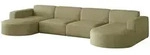 Fun M&ouml;bel Wohnlandschaft, Opal, Textil, U-Form, 282x78x165 cm, Wohnzimmer,...