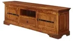 Massivmoebel24 Tv-Board, Braun, Holz, Echtholz,Akazie, 1 Schubladen, Rechteckig,