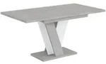 Altdecor Esstisch, Wei&szlig;, Holzwerkstoff, Rechteckig,Rechteckig, Bodenplatte,