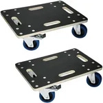 ECD-Germany Transportroller, Dunkelgrau, Holzwerkstoff, Rechteckig, 35x14.5x50 cm,