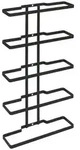 Flaschenregal, Schwarz, Metall, 24x9x44 cm, DIN EN ISO 9001, K&uuml;chen,...