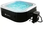Juskys Whirlpool, Schwarz, Kunststoff, 185x65x185 cm, Freizeit, Pools und