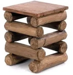 Design Delights Hocker, Braun, Holz, 30x39x30 cm, Wohnzimmer, Hocker, Sitzhocker