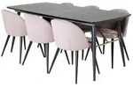 ebuy24 Tischgruppe, Rosa, Holzwerkstoff, 6-Sitzer, 85x76x180 cm, Esszimmer,...
