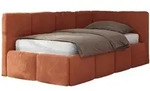 MKS Jugendbett, Orange, Textil, 1-Sitzer, Rechteckig, 200x90 cm, Oeko-Tex&reg;,...