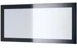 Vladon Spiegel, Schwarz Hochglanz, Holzwerkstoff, Rechteckig, 89x45x2 cm,...