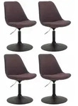 CLP Stuhl, Braun, Metall, 48x76x57 cm, Esszimmer, St&uuml;hle, Esszimmerst&uuml;hle,