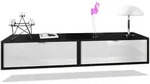 Vladon Lowboard, Wei&szlig; Hochglanz, Holzwerkstoff, 80x37x29 cm, Wohnzimmer,...