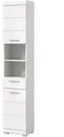Inn.Furn Hochschrank, Wei&szlig; Hochglanz, Kunststoff, Nachbildung, Uni, 1 F&auml;cher,...