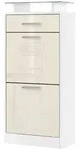 Vladon Schuhschrank, Creme, Holzwerkstoff, 46x104x23 cm, Garderobe,