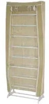 MCW Schuhschrank, Wei&szlig;, Metall, 52x140x18 cm, Garderobe, Schuhaufbewahrung,
