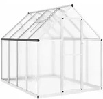 Gew&auml;chshaus, Silber, Metall, Rechteckig, 169x195x224 cm, Gartenzubeh&ouml;r,
