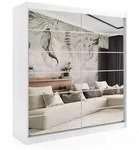 Altdecor Kleiderschrank, Wei&szlig;, Holzwerkstoff, 200x216x61 cm, Schlafzimmer,