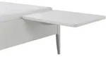 Hasena Nachttisch, Wei&szlig;, Buche, Holzwerkstoff, 48x9x38 cm, h&auml;ngend,...