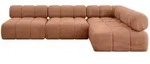 Altdecor Ecksofa, Koralle, Textil, 5-Sitzer, L-Form, 285x190 cm, Wohnzimmer,...