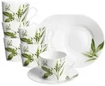 Ritzenhoff Breker Kaffeetassen, Wei&szlig;, Gr&uuml;n, Keramik, 0.2 L, Rund, 15x9x15 cm,