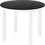 WFL Group Esstisch, Schwarz, Metall, 10-Sitzer, Rund,Rund, 176x76x100 cm,...