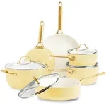 GreenPan Kochtopfset Padova Reserve, Gelb, Wei&szlig;, Gold, Metall, 6-teilig, 0 L,...