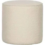 Livetastic Hocker Sara, Creme, Textil, zylindrisch, 46x46x46 cm, Made in EU,