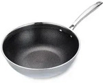 Maestro Wok, Silber, Metall, Kochen, Pfannen, Woks