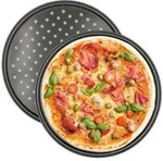 Intirilife Pizzablech, Schwarz, Metall, 32x1.5x32 cm, gelocht, Backen,...