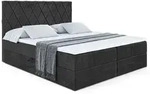 Altdecor Boxbett, Schwarz, Holzwerkstoff, H&ouml;he ca. 20 cm, 160x200 cm,...