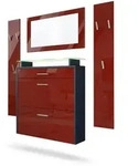 Vladon Garderobe, Bordeaux, Holzwerkstoff, 180x180x23 cm, Garderobe,...