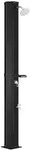 Juskys Solardusche, Schwarz, Kunststoff, 23x217x23 cm, Freizeit, Pools und