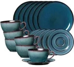 Ritzenhoff Breker Kaffeeservice, Blau, Keramik, 18-teilig, Rund, 2x2x2 cm, Essen &