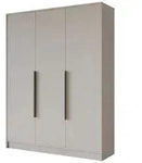 Altdecor Kleiderschrank, Kaschmir, Schwarz, Holzwerkstoff, 150x200x51 cm,